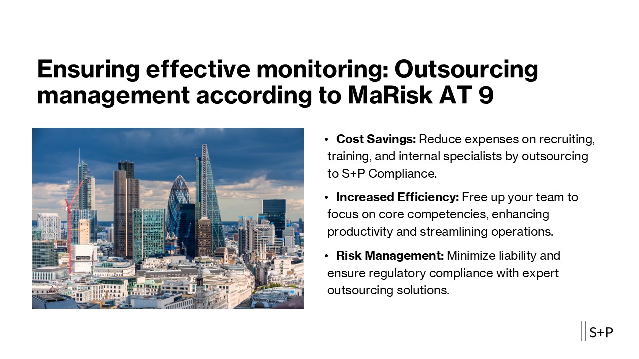 Outsourcing management according to MaRisk AT 9