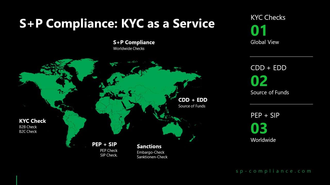 Stay compliant with S+P KYC Service: Your experts for KYC and due diligence!