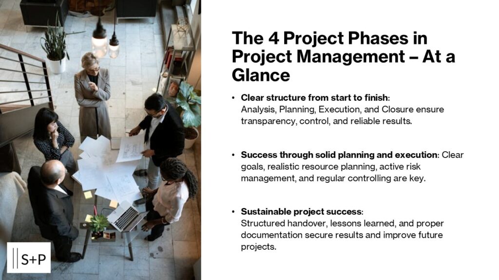 The 4 Project Phases in Project Management – At a Glance